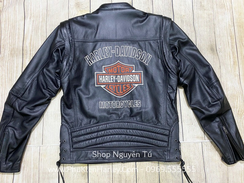 Harley Davidson Men NIGHTFALL Leather Jacket Medium Camo Green 97114-09VM |  eBay